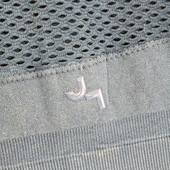 JoyLab dark blue sports bra top with net detail size S - Picture 3 of 4